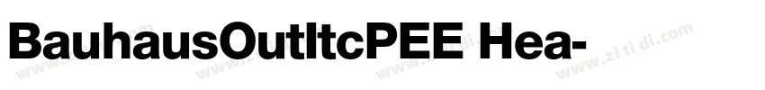BauhausOutItcPEE Hea字体转换